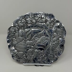 Silver 1990 Arthur Court Bunny Trivet or Wall Hanging